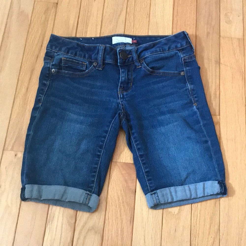 Dark Wash Bermuda Shorts